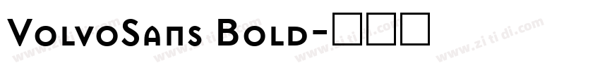 VolvoSans Bold字体转换
